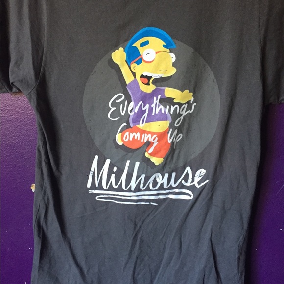 Threadless Other - Everything’s Coming Up Milhouse Sm The Simpson’s